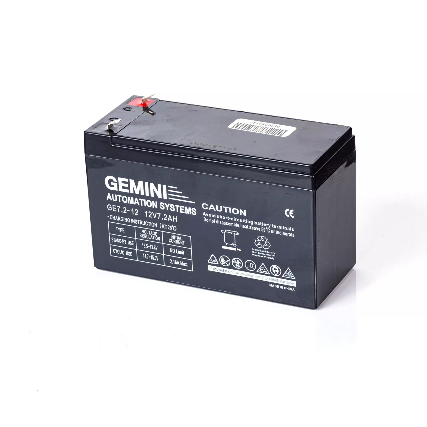 Gemini DC Slider 7AH Gate Motor Kit with Anti-Theft Bracket