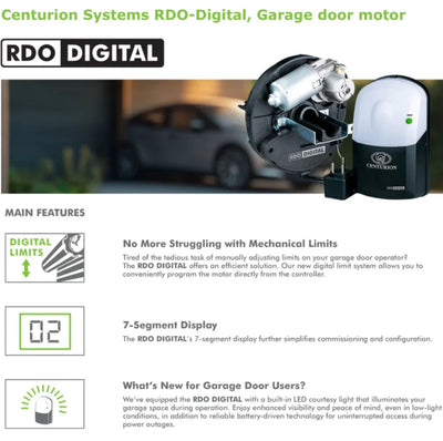 Centurion RDO Digital Roll-Up Garage Door Operator Kit