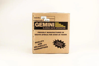 Gemini DC Slider 7AH Gate Motor Kit with Anti-Theft Bracket